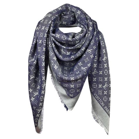 lv scarf second hand|louis vuitton denim scarf.